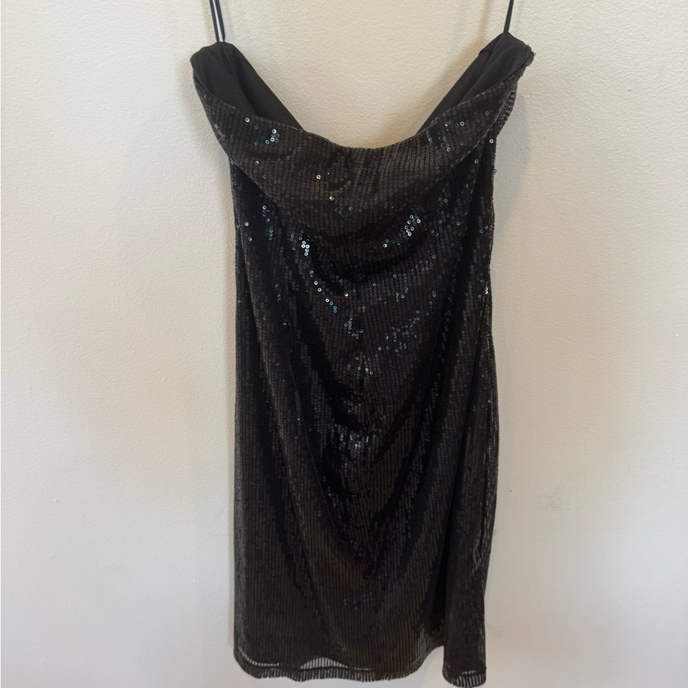The Limited Black Strapless Sequin Dress Women’s Medium NWT - Picture 6 of 7